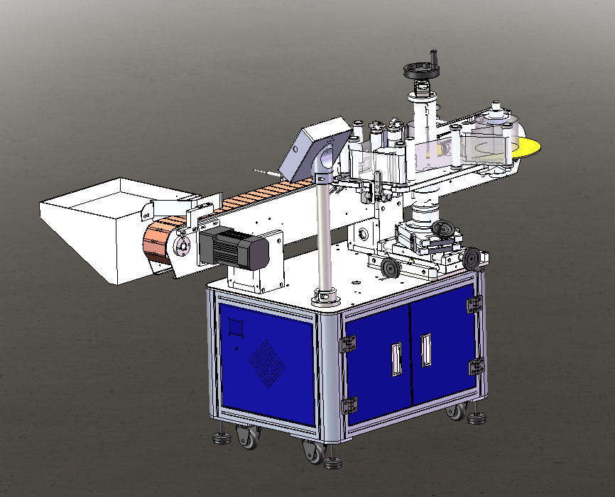 T21100全自动立式圆瓶侧贴标机